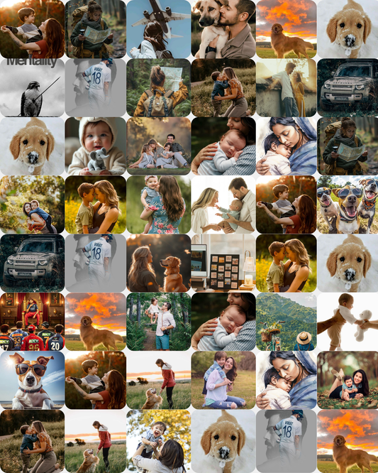 Set of 50 Moments Wall